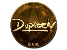 Sticker dupreeh (Gold) | Katowice 2019 preview