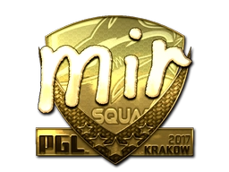 Sticker mir (Gold) | Krakow 2017 preview