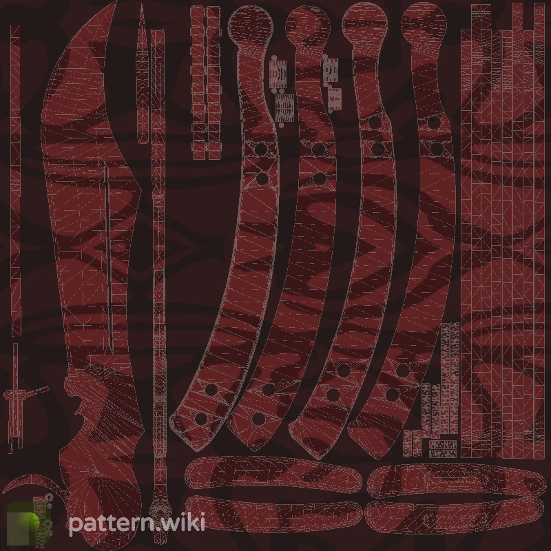 Butterfly Knife Slaughter seed 558 pattern template