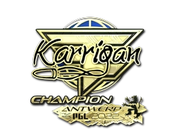 Sticker karrigan (Gold, Champion) | Antwerp 2022 preview