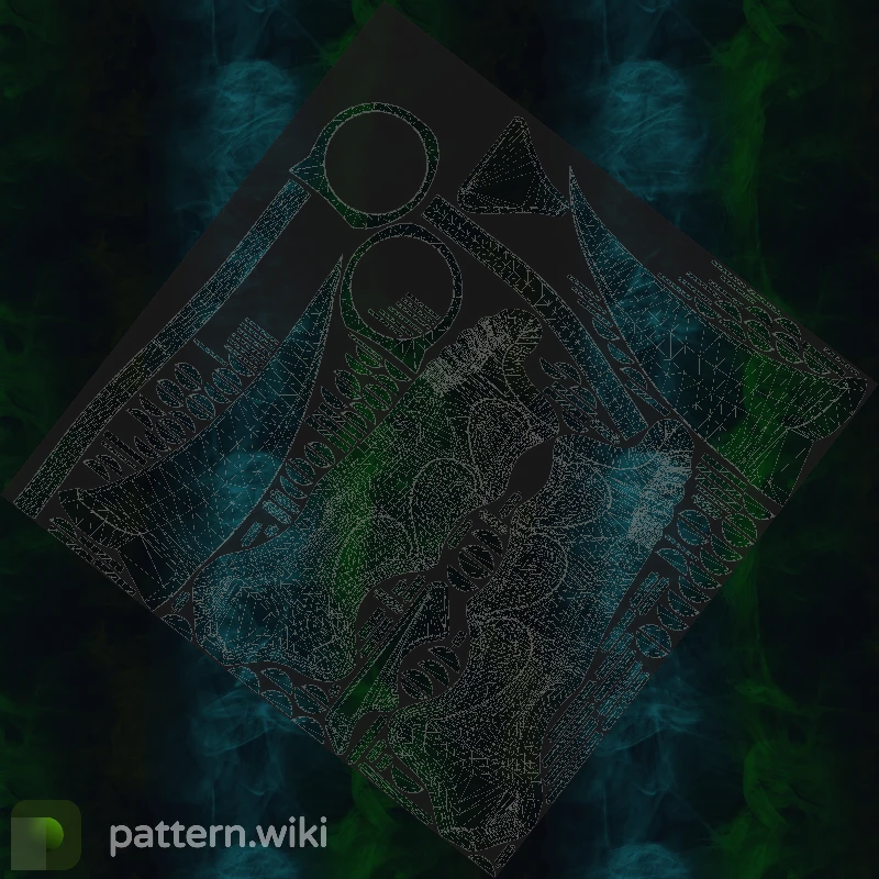 Karambit Gamma Doppler seed 447 pattern template