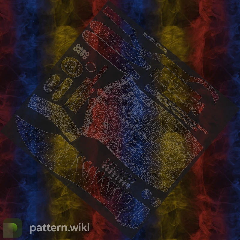 Bowie Knife Marble Fade seed 205 pattern template