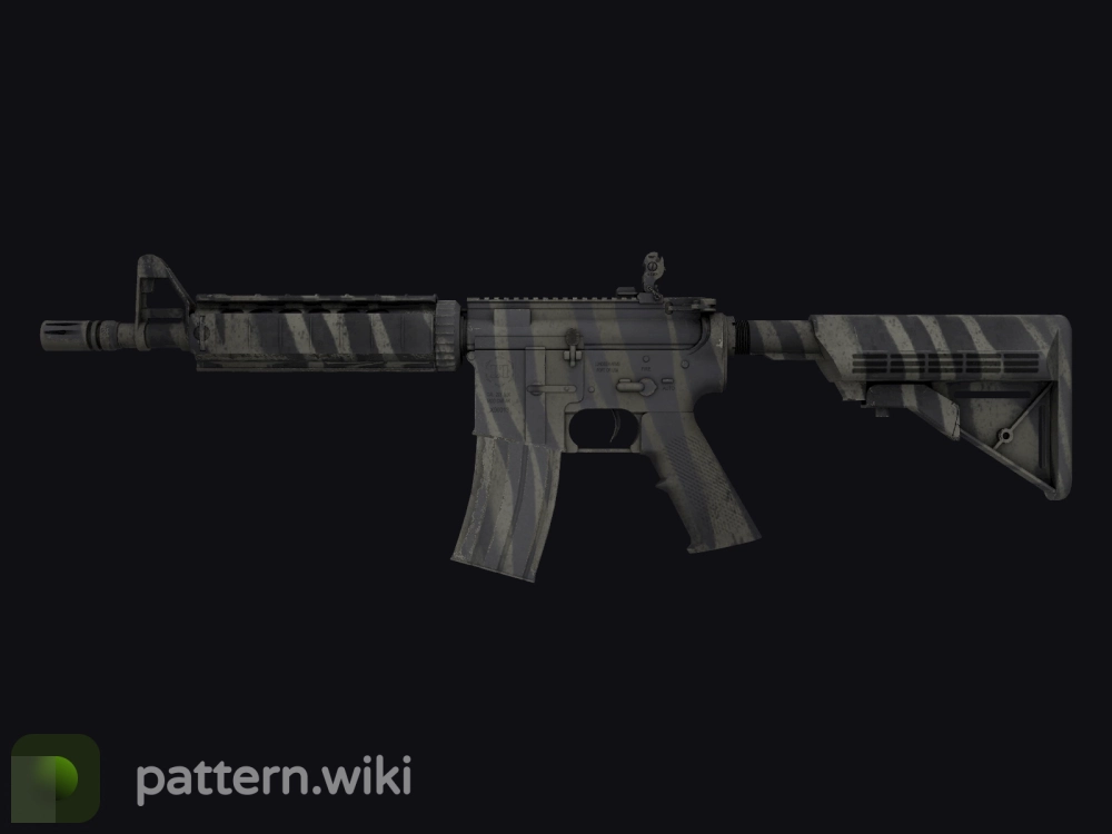 M4A4 Faded Zebra seed 987