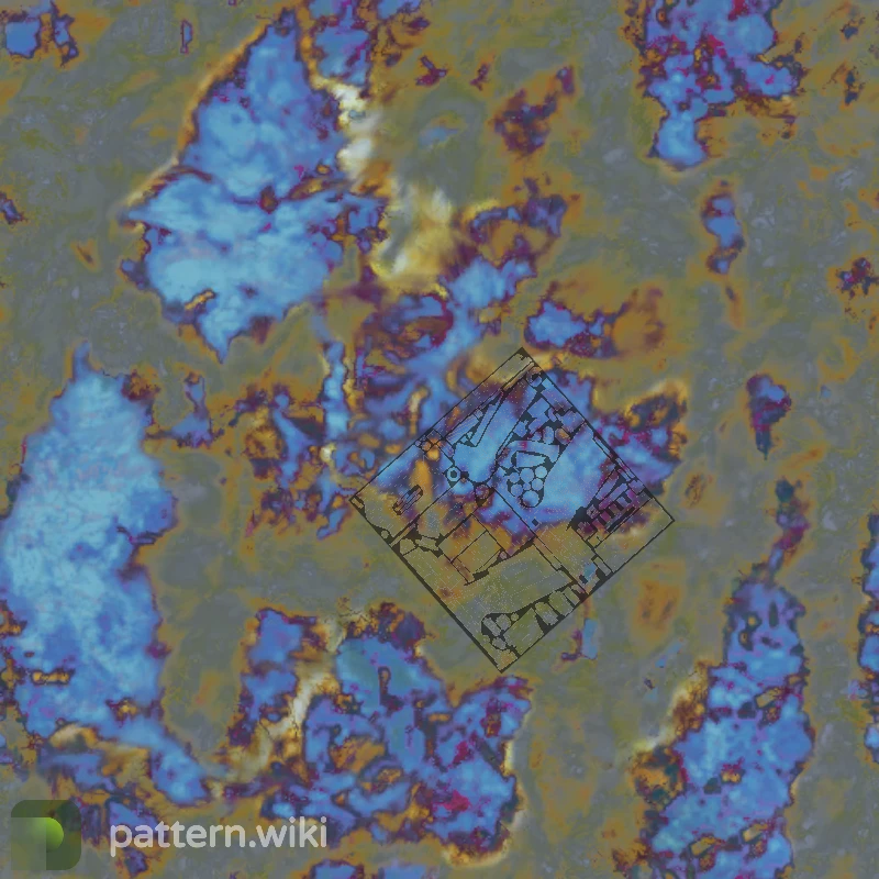 Five-SeveN Case Hardened seed 134 pattern template