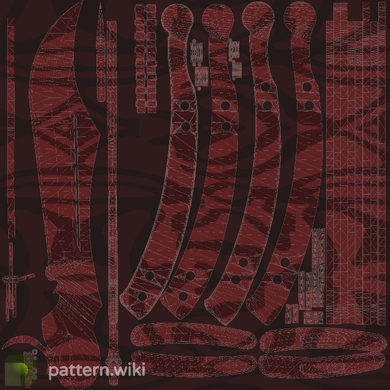 Butterfly Knife Slaughter seed 617 pattern template