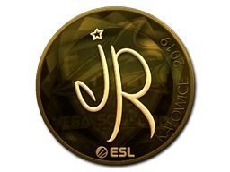 Sticker jR (Gold) | Katowice 2019 preview