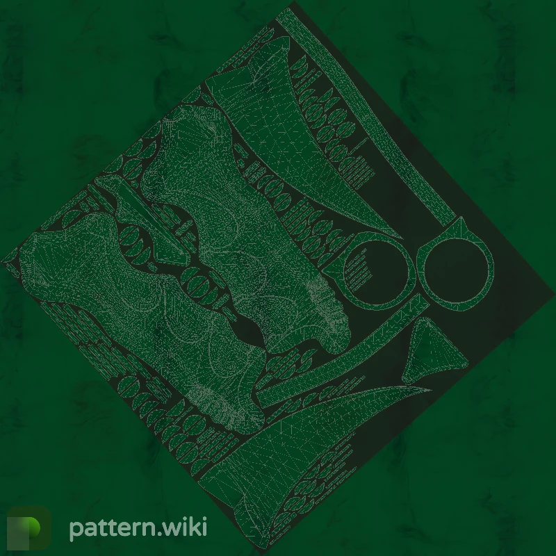 Karambit Gamma Doppler seed 73 pattern template