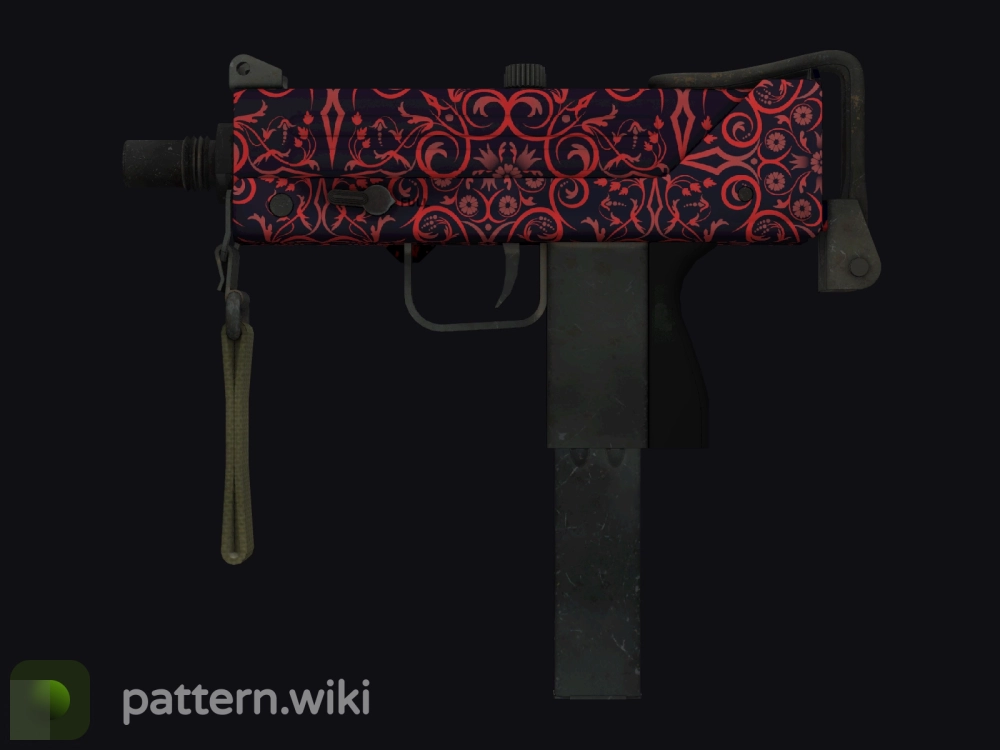 MAC-10 Red Filigree seed 474