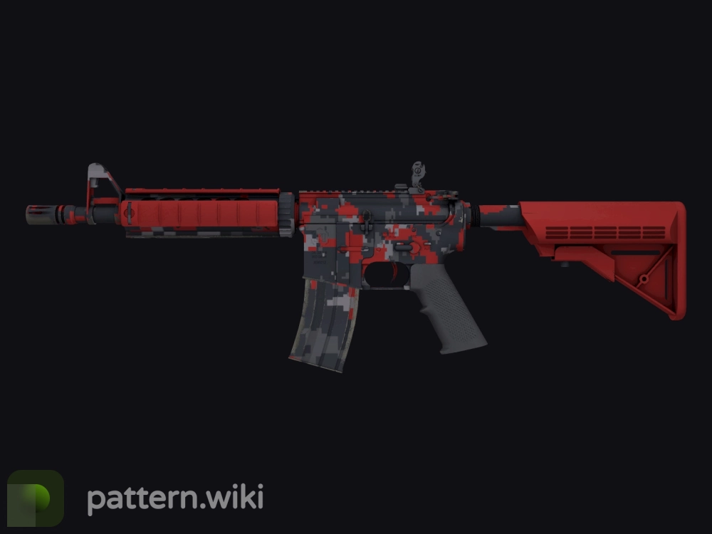 M4A4 Red DDPAT seed 240