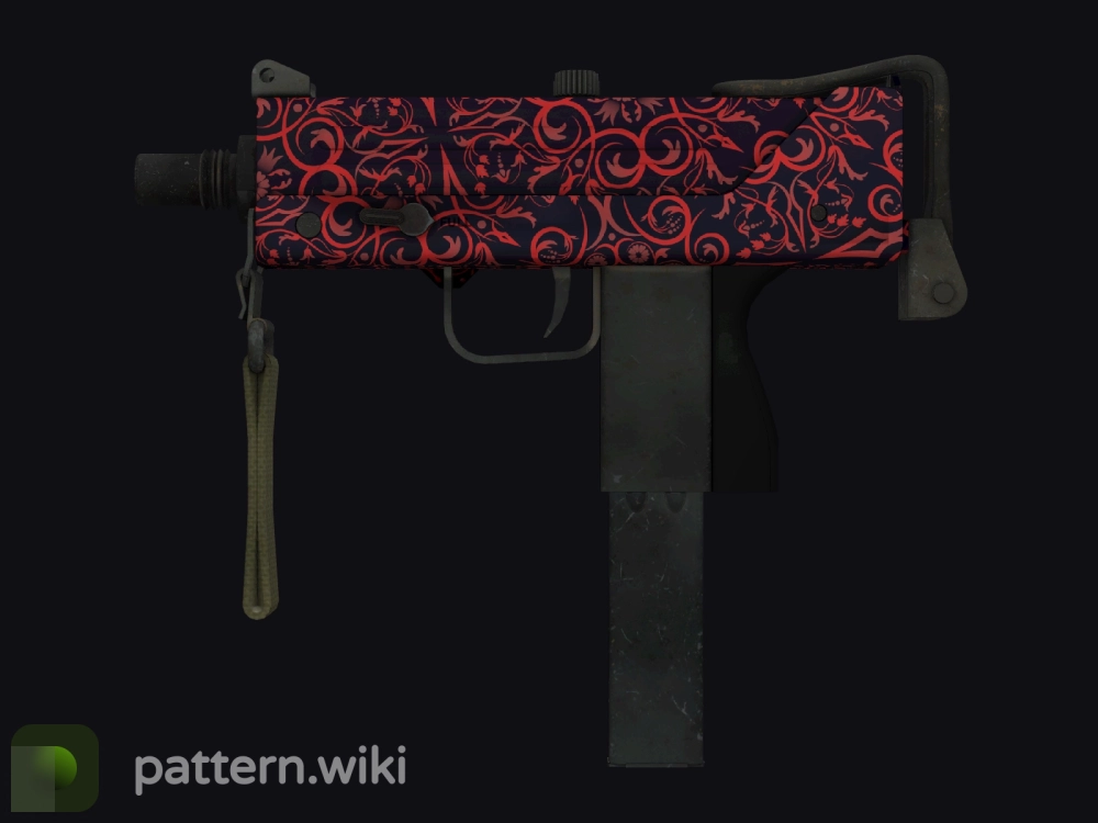 MAC-10 Red Filigree seed 562