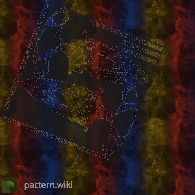 Shadow Daggers Marble Fade seed 732 pattern template