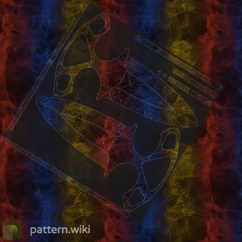 Shadow Daggers Marble Fade seed 543 pattern template