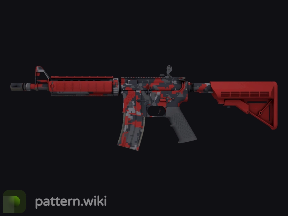 M4A4 Red DDPAT seed 97