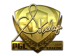 Sticker steel (Gold) | Krakow 2017 preview