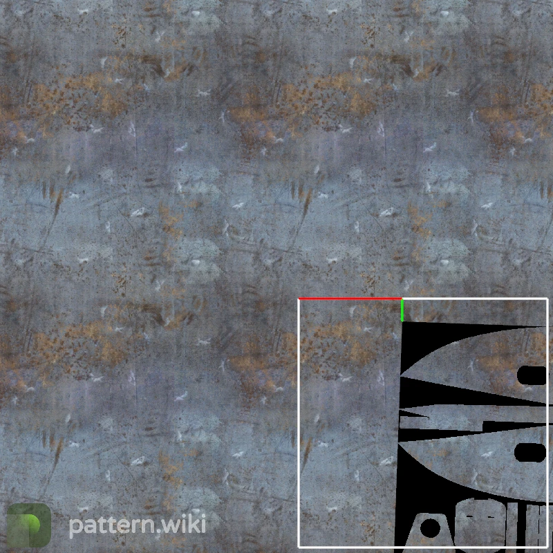 Bayonet Rust Coat seed 1 pattern template