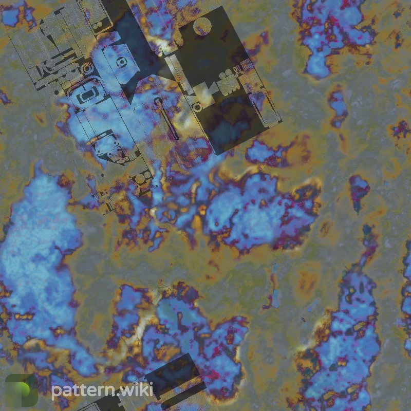 MAC-10 Case Hardened seed 188 pattern template