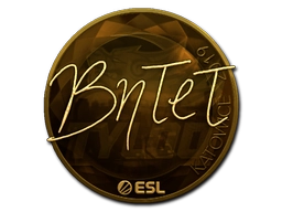 Sticker BnTeT (Gold) | Katowice 2019 preview