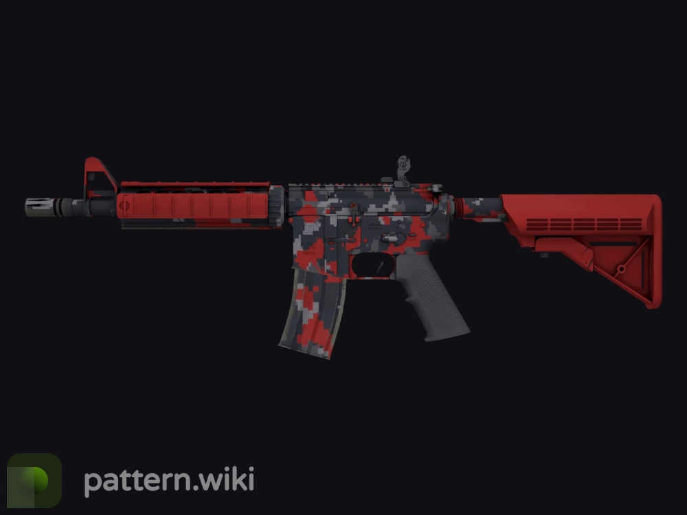 M4A4 Red DDPAT seed 219