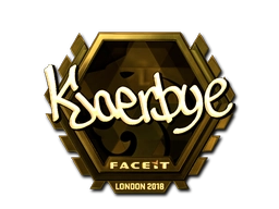 Sticker Kjaerbye (Gold) | London 2018 preview