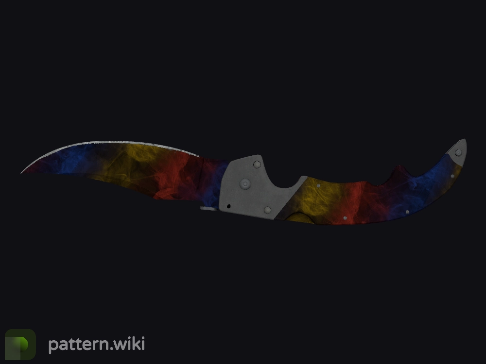 Falchion Knife Marble Fade seed 75