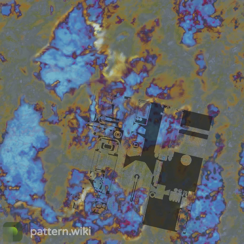 MAC-10 Case Hardened seed 571 pattern template