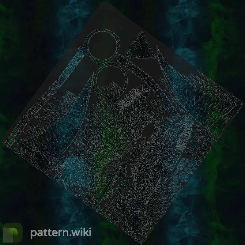 Karambit Gamma Doppler seed 22 pattern template