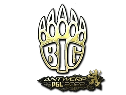 Sticker BIG (Gold) | Antwerp 2022 preview