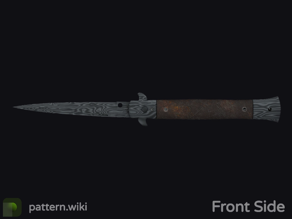 Stiletto Knife Damascus Steel seed 960