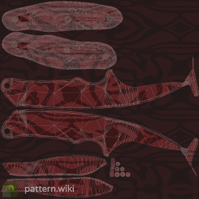 Gut Knife Slaughter seed 133 pattern template