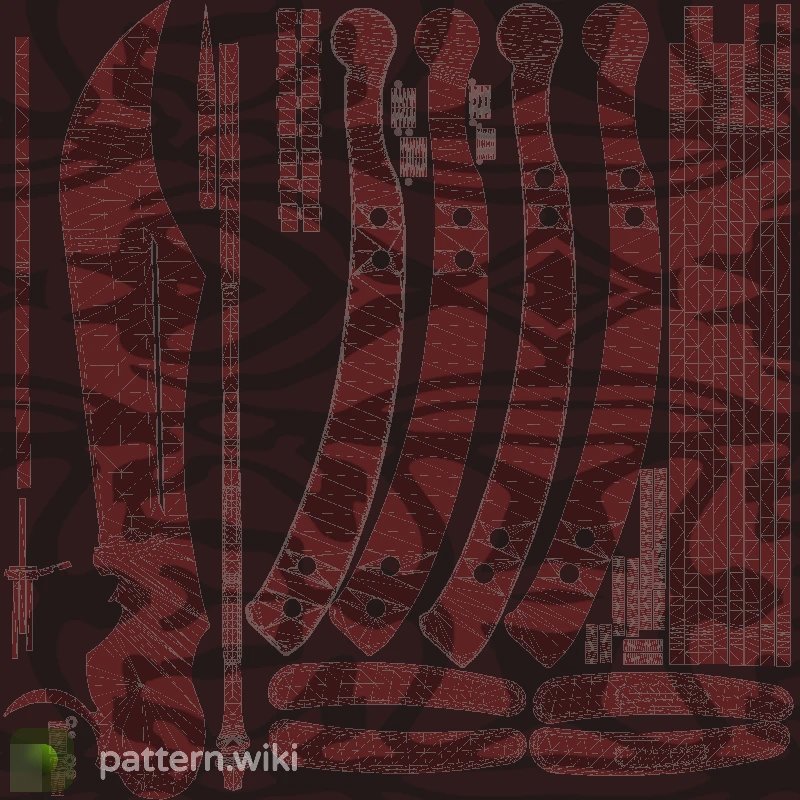 Butterfly Knife Slaughter seed 351 pattern template