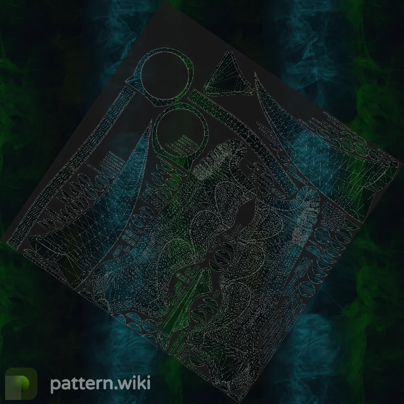 Karambit Gamma Doppler seed 298 pattern template