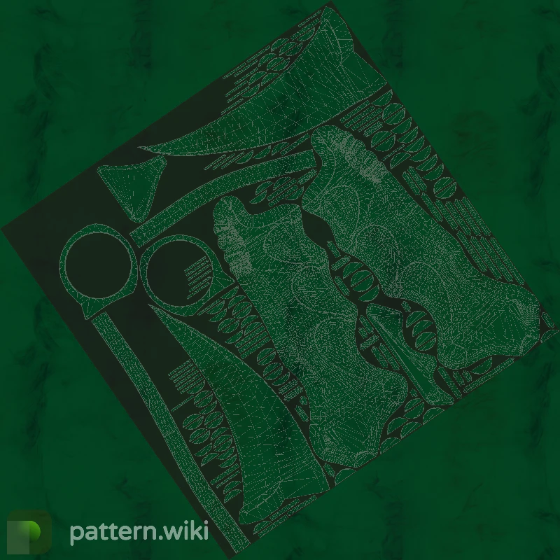 Karambit Gamma Doppler seed 443 pattern template