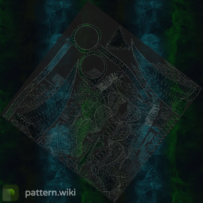 Karambit Gamma Doppler seed 466 pattern template