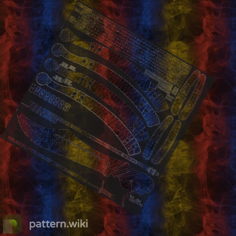 Butterfly Knife Marble Fade seed 467 pattern template