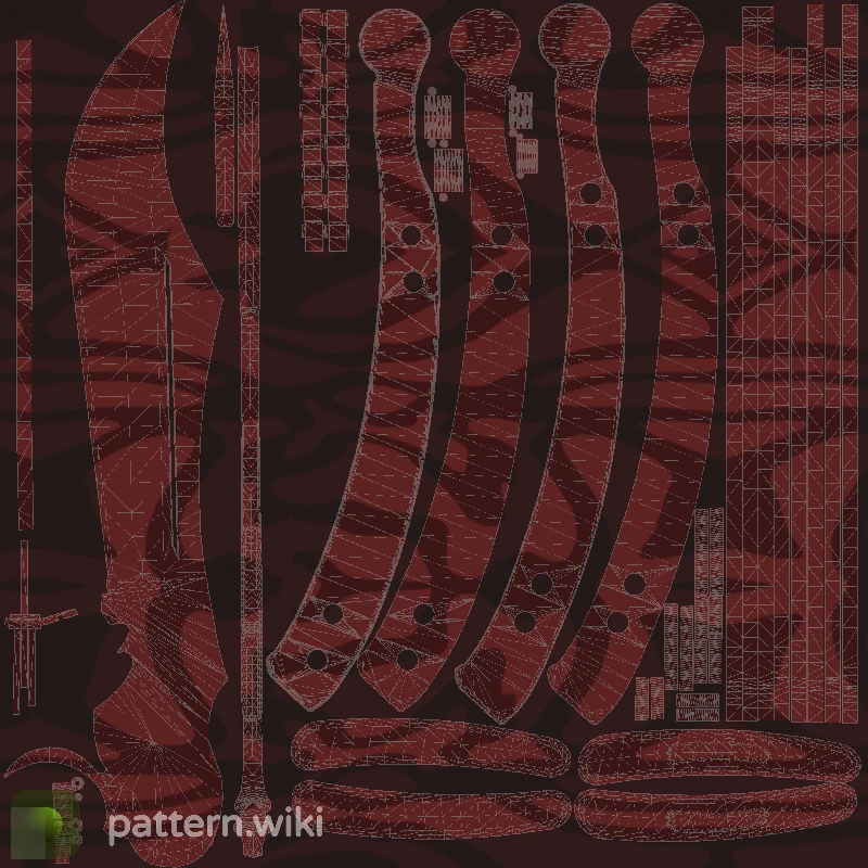 Butterfly Knife Slaughter seed 304 pattern template