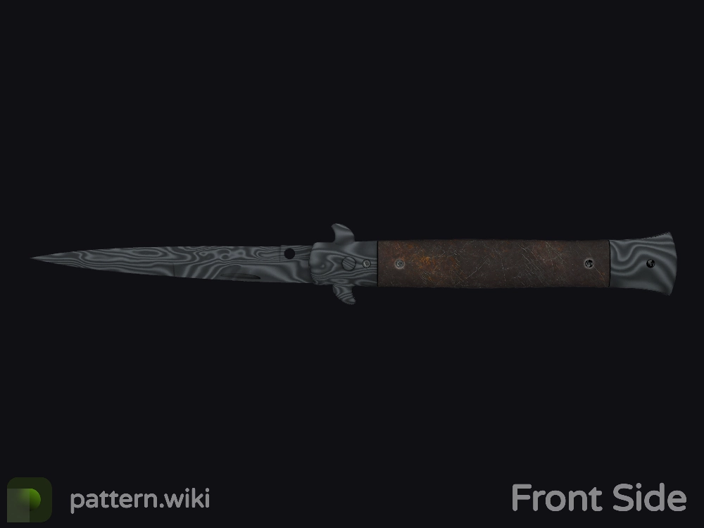 Stiletto Knife Damascus Steel seed 943