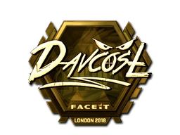 Sticker DavCost (Gold) | London 2018 preview