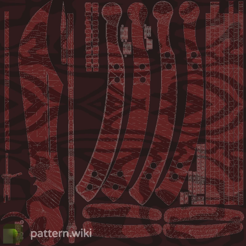 Butterfly Knife Slaughter seed 222 pattern template