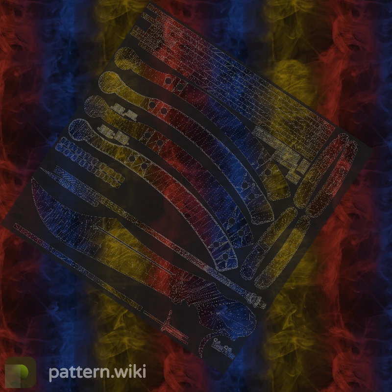 Butterfly Knife Marble Fade seed 470 pattern template