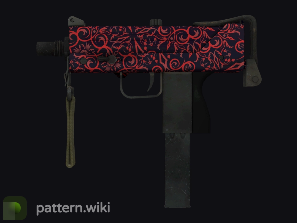 MAC-10 Red Filigree seed 328