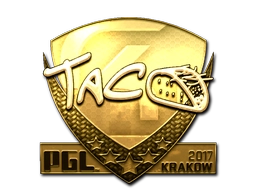 Sticker TACO (Gold) | Krakow 2017 preview