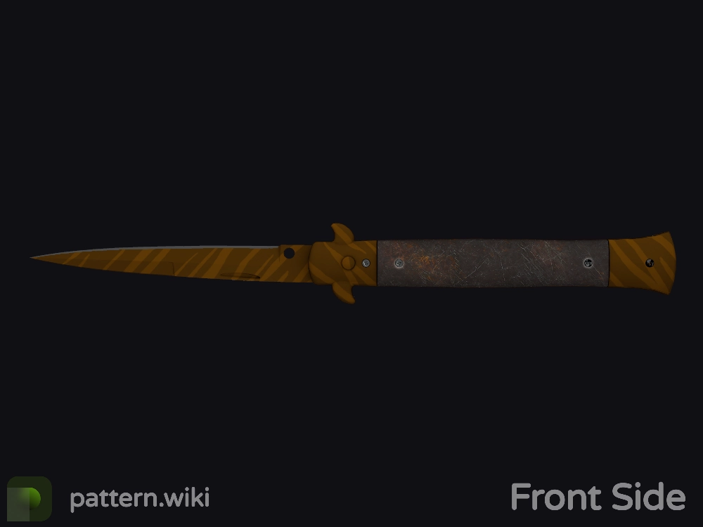 Stiletto Knife Tiger Tooth seed 610