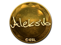 Sticker Aleksib (Gold) | Katowice 2019 preview