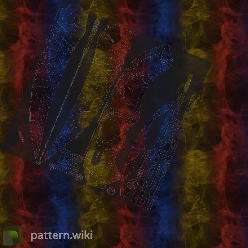 Flip Knife Marble Fade seed 632 pattern template