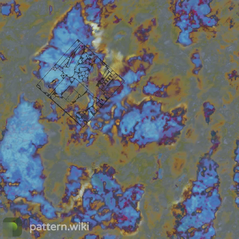 Five-SeveN Case Hardened seed 383 pattern template