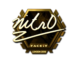 Sticker nitr0 (Gold) | London 2018 preview