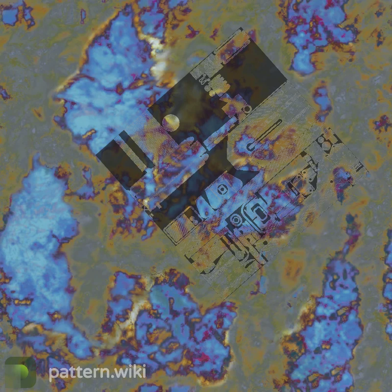 MAC-10 Case Hardened seed 134 pattern template