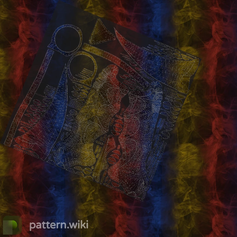 Karambit Marble Fade seed 977 pattern template