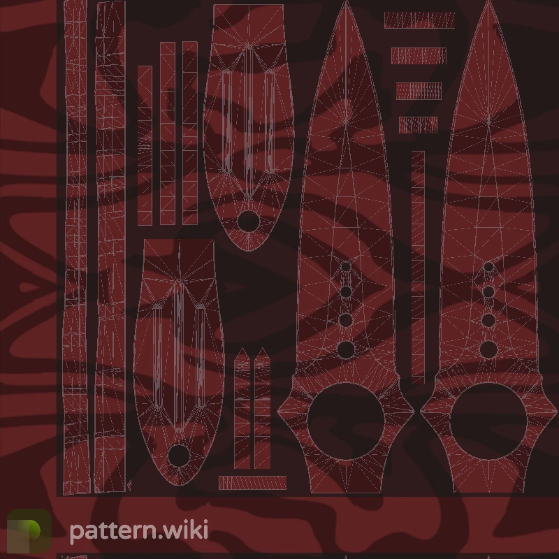 Skeleton Knife Slaughter seed 784 pattern template