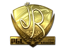 Sticker jR (Gold) | Krakow 2017 preview